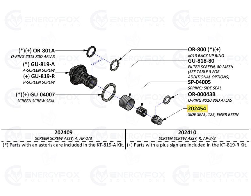 202454 - Side Seal, .125, Engr Resin