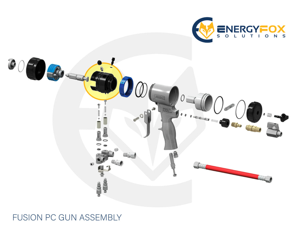 Kit completo de carcasa de fluido para pistola Fusion PC - 19Y303