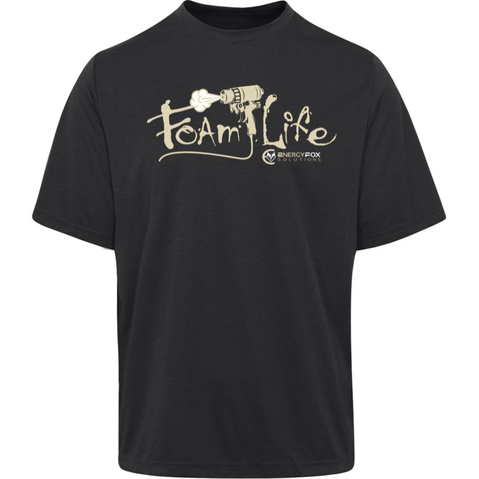 Foam Life Men's Heather Tee (Moisture-Wicking and UV 15-39 Protection)