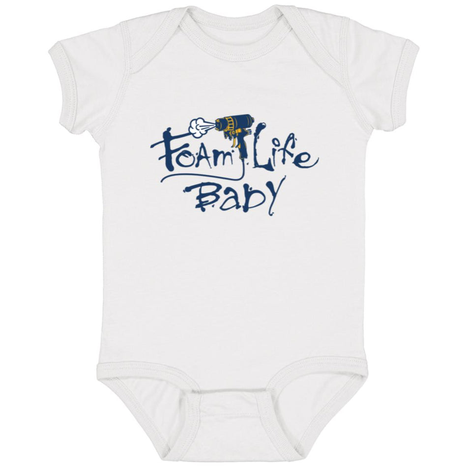 Foam Life Baby Fine Jersey Bodysuit (White)