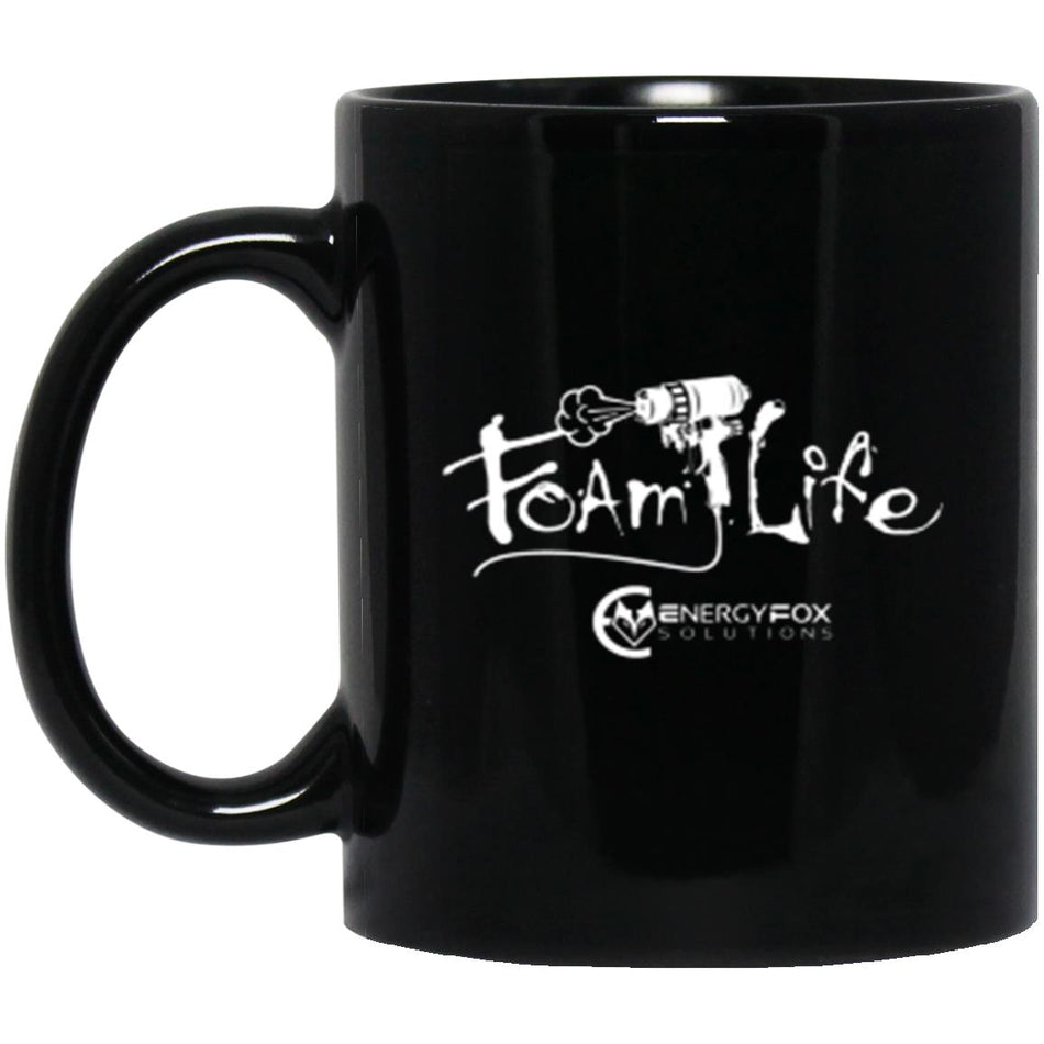 Foam Life 11oz Black Mug