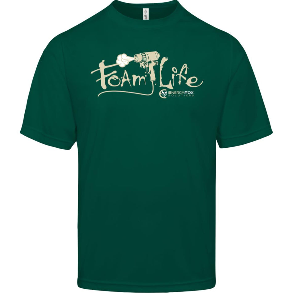 Foam Life Men's Tee (Moisture-Wicking and UV 40+ Protection)