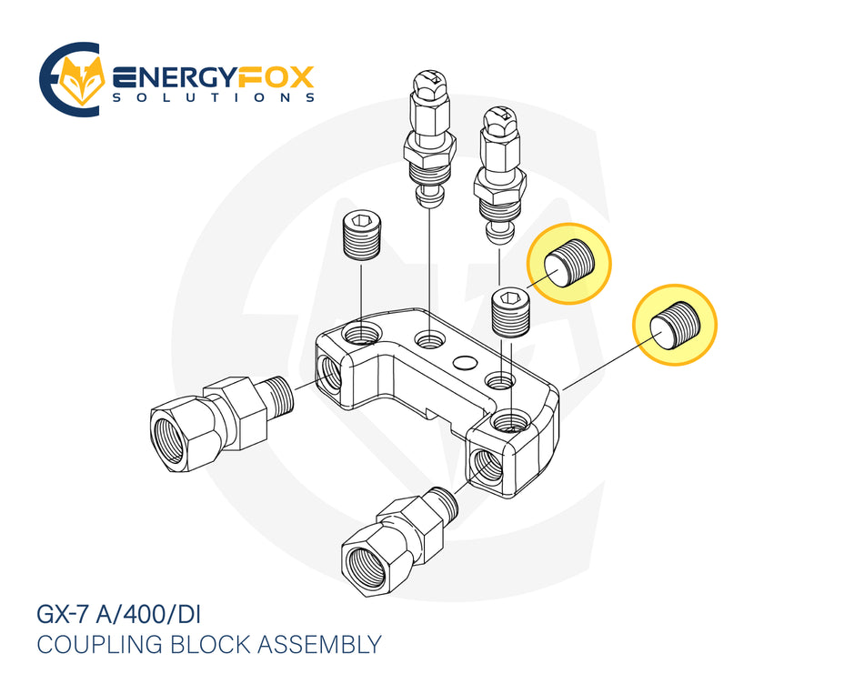 295693 - GX-7 Coupling Block Pipe Plug, Flush Seal, 1/16 in.