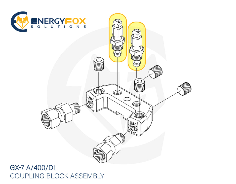 296970 - GX-7 Coupling Block Manual Valve Assembly