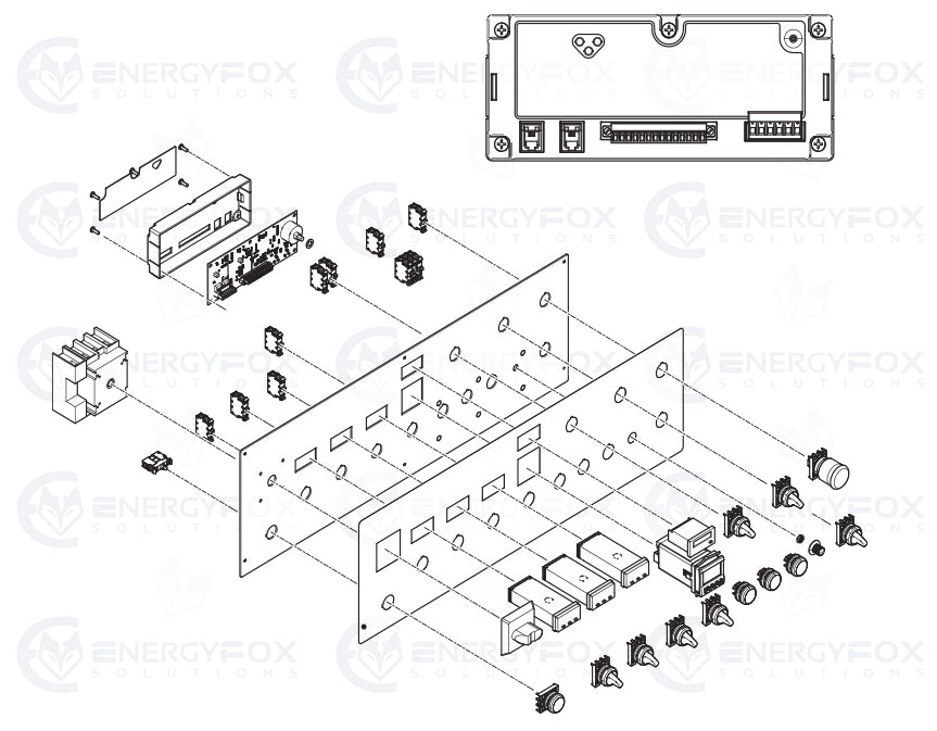 17V476 - KIT,SWITCH,MOMENTARY,3POS,RED